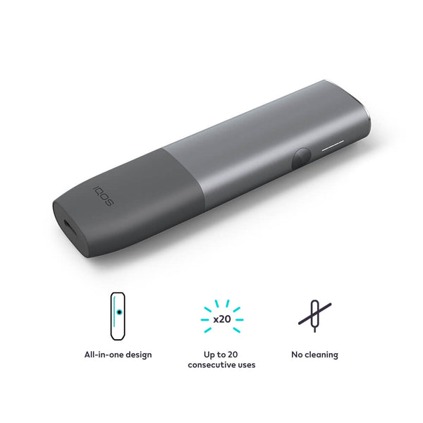 IQOS ILUMA ONE PEBBLE GREY SIDE PROFILE