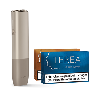 IQOS ILUMA ONE PEBBLE GREY with TWO PACKS OF TEREA IQOS ILUMA ONE PEBBLE GREY with TWO PACKS OF TEREA