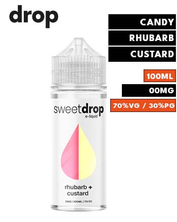 Rhubarb + Custard eLiquid by Sweet Drop 100ml - London Vape House Rhubarb + Custard eLiquid by Sweet Drop 100ml - London Vape House