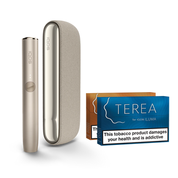 IQOS ILUMA PEBBLE GREY TWO PACKS OF TEREA