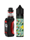 Geekvape Aegis Mini Kit is a small yet durable sub-ohm vape kit with a 2200mAh built-in battery and a Mesh-Coil based tank. This vape kit comes with the Cerberus 2ml Vape tank. Ideal for vapers looking for a sturdy vape kit, lots of vapour production and great flavour.Blood Orange Cactus Cooler ﻿features the perfect balance of sweet and sour, cool your taste buds with blood orange, tangerine, and cactus. London Vape House