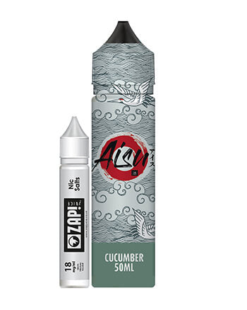 Cucumber eliquid by Aisu is an exotic flavour. Featuring a fresh and clean blend of cucumber paired with menthol notes.  Cucumber features a 70% VG ratio which works best with sub-ohm tanks, producing clouds and flavour. Available in a 50ml 0mg short fill with room for one 18mg nicotine shot to create a 3mg, 60ml e-liquid.  E-liquid Features:  Cucumber, Ice Zap! 18mg, 10ml nicotine shot included London Vape House