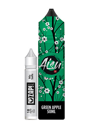Green Apple eliquid by Aisu is a sweet flavour. Featuring a juicy green apple flavour paired with menthol notes.  Green Apple features a 70% VG ratio which works best with sub-ohm tanks, producing clouds and flavour. Available in a 50ml 0mg short fill with room for one 18mg nicotine shot to create a 3mg, 60ml e-liquid.  E-liquid Features:  Apple, Ice Zap! 18mg, 10ml nicotine shot included 50ml in a 60ml Shortfill Bottle London Vape House