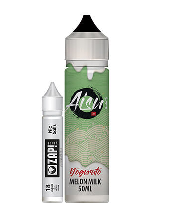 Melon Milk eliquid by Aisu Yoguruto is a favourite of Japan & the East. The Sweet scent of freshly sliced melon, mixed with cool milk to give you a tantalising experience.  Melon Milk features a 70% VG ratio which works best with sub-ohm tanks, producing clouds and flavour. Available in a 50ml 0mg short fill with room for one 18mg nicotine shot to create a 3mg, 60ml e-liquid.   E-liquid Features:  Melon, Milk, Ice 50ml in a 60ml Shortfill Bottle Zap! 18mg, 10ml nicotine shot included London Vape House