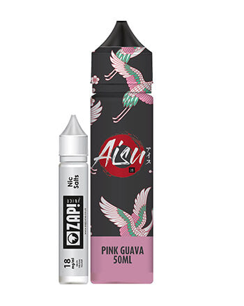 Pink Guava eliquid by Aisu is a delicate blend that features tart pink guava paired with menthol notes.  Pink Guava features a 70% VG ratio which works best with sub-ohm tanks, producing clouds and flavour. Available in a 50ml 0mg short fill with room for one 18mg nicotine shot to create a 3mg, 60ml e-liquid.  E-liquid Features:  Guava, Ice Zap! 18mg, 10ml nicotine shot included 50ml in a 60ml Shortfill Bottle London Vape House