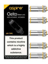 Aspire Cleito Replacement Coils use a revolutionary new coil design that frees up even more restriction in the airflow by eliminating the need for a static chimney within the tank itself. This results in an expanded flavour profile and increased vapour production. The Cleito coils combined with a caponized kanthal coil for maximum flavour. The Cleito Coils are available in 0.40 ohm, 0.20 ohm and 0.15 ohm (Mesh) London Vape House