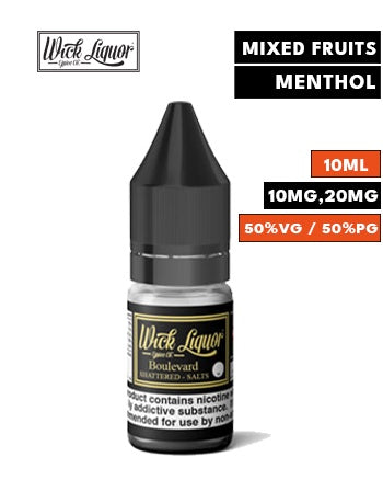 Boulevard Shattered Nic Salt eLiquid by Wick Liquor - London Vape House