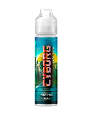 Cyborg eliquid by Cyber Steam features a mix of Apricot, mango, bananas and apple, all iced. A hell of a tropical mix, realistic and sweet. Served on a bed of ice with a small umbrella.  Cyborg features a 60% VG ratio which works best with sub-ohm tanks, producing clouds and flavour. Available in a 50ml 0mg short fill with room for one 18mg nicotine shot to create a 3mg London Vape House
