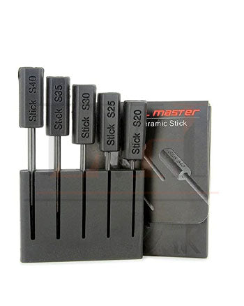 The Coil Master Ceramic Stick (5 sizes) are made of Zirconia ceramic.  This allows users to maintain and adjust their coils while dry firing for accurate coil adjustment for RDA's, RTA's and more!  The 5 sizes of ceramic rods that are included in the pack are 2.0, 2.5, 3.0, 3.5 and 4.0mm. This is great for higher and lower resistance coil builds. London Vape House