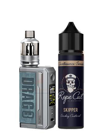 Voopoo Drag 3 kit is the latest addition to the legendary Voopoo Drag range. The Voopoo Drag 1 and Drag 2 have been in circulation for some time now are definitely built to last. Voopoo are keeping other hardware companies on their toes with their latest releases such as the Argus and Drag range. The latest addition to the Drag series is a dual 18650 battery mod with the all new TPP Pod tank worn as a crown on the device.