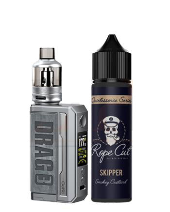 Voopoo Drag 3 kit is the latest addition to the legendary Voopoo Drag range. The Voopoo Drag 1 and Drag 2 have been in circulation for some time now are definitely built to last. Voopoo are keeping other hardware companies on their toes with their latest releases such as the Argus and Drag range. The latest addition to the Drag series is a dual 18650 battery mod with the all new TPP Pod tank worn as a crown on the device.