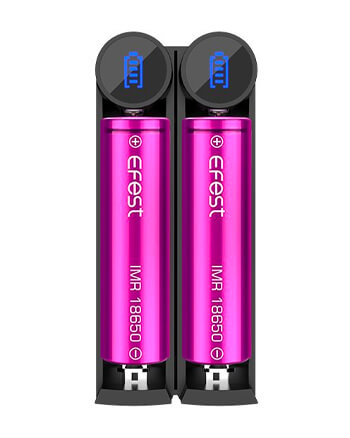 The EFest K2 Slim Battery Charger is the latest in the K Series of chargers. This dual battery charger is compatible with a range of different models of batteries, allowing you to charge two batteries in tandem. A much needed accessory with any twin battery mod.  London Vape House