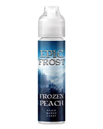 Frozen Peach eliquid by Epic Frost is the result of when a sweet peach meets an icy avalanche, you never know how it will end.  Frozen Peach is a delicious sweet peach eliquid which has been frozen to create a delicious icy ejuice which is bursting full of peachy tones and mint. London Vape House