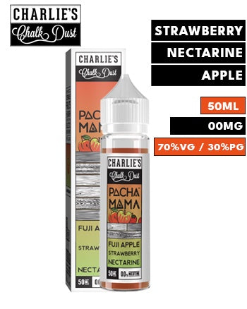 Fuji Apple Strawberry Nectarine Shortfill eLiquid by Pacha Mama 50ml - London Vape House