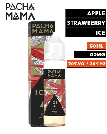 Fuji ICE Apple Strawberry Nectarine Shortfill eLiquid by Pacha Mama 50ml - London Vape House