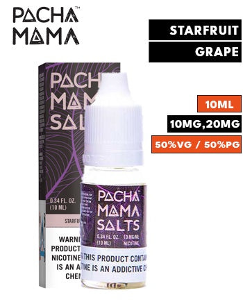 Starfruit Grape Nic Salt eLiquid by Pacha Mama - London Vape House