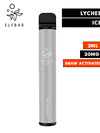 The Lychee Ice Elf Bar disposable vape kit is a simple kit that easily outlasts 20 cigarettes and expects roughly 600 puffs per bar!   The Lychee Ice Elf Bar Vape is a small vape device designed for portable on-the-go vaping and delivering you 20mg of Nicotine Salt with it's 550mAh Battery. The Elf Bar has a stylish design with a rubberised and robust finish.