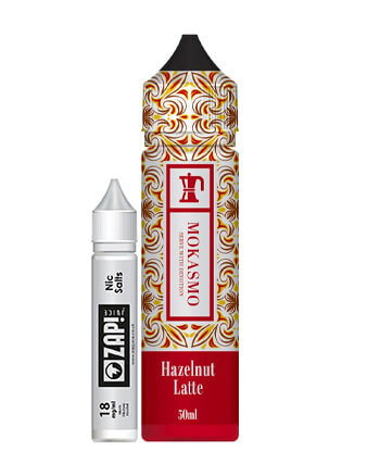 Hazelnut Latte eliquid by Mokasmo is a freshly blended hazelnut milk dancing with roasted espresso – A Time Travel to the Amalfi Coast.  Hazelnut Latte features a 70% VG ratio which works best with sub-ohm tanks, producing clouds and flavour. Available in a 50ml 0mg short fill with room for one 18mg nicotine shot to create a 3mg, 60ml e-liquid.  E-liquid Features:  Hazelnut, Latte Zap! 18mg, 10ml nicotine shot included London Vape House