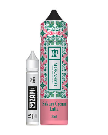 Sakura Cream Latte eliquid by Mokasmo is a pink Sakura Cream topping up a cup of milky coffee– A Zen Moment to a Tokyo Temple.  Sakura Cream Latte features a 70% VG ratio which works best with sub-ohm tanks, producing clouds and flavour. Available in a 50ml 0mg short fill with room for one 18mg nicotine shot to create a 3mg, 60ml e-liquid.  E-liquid Features:  Cherry, Cream, Latte Zap! 18mg, 10ml nicotine shot included London Vape House