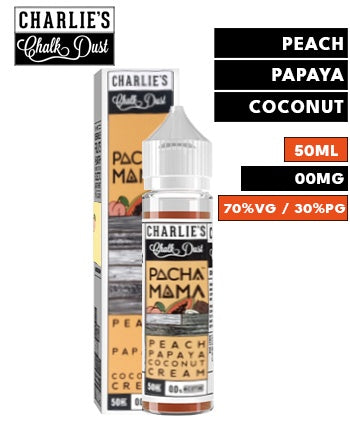 Peach Papaya Coconut Cream Shortfill eLiquid by Pacha Mama 50ml - London Vape House