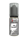 UK Smokes Nic Salt eliquid by T-Juice is the same UK Smokes you know and love with that raw flavoured tobacco blend but in a Nicotine Salt Blend.  UK Smokes features a 50% VG ratio in a 10ml TPD compliant bottle, ideal for on the go vaping. This e-liquid features 10mg nicotine Salt which gives you a great effective draw and is suited for Mouth To Lung (MTL) Tanks and Pod Devices. London Vape House