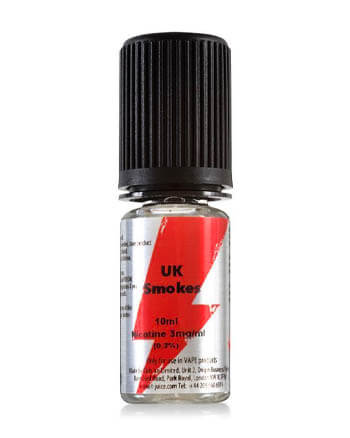 UK Smokes eliquid by T-Juice is a raw flavoured tobacco blend.  UK Smokes features a 50% VG ratio in a 10ml TPD compliant bottle, ideal for on the go vaping. This e-liquid features 6mg or 12mg nicotine which gives you a great effective draw.   E-liquid Features:  Tobacco 10ml TPD Compliant Bottle 6mg, 12mg nicotine strength 50% VG / 50% PG London Vape House