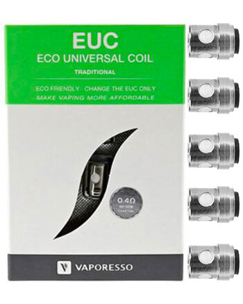 Vaporesso EUC Universal Replacement Coils take your sub-ohm game to the next level with an innovative design created by the Vaporesso EUC Replacement Coils. The atomizer heads by Vaporesso transform the concept of starting a new coil with a new eco-friendly design which is easy to replace. Simply replace your tank's used internal coil with a brand new EUC core. These are available in both clapton and ceramic coils which support London Vape House