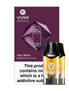 and assist to help you stop smoking. Nicotine salts occur naturally in tobacco leaves and we add them to our vPro cartridges to improve flavour and satisfaction.  Approximately 200 puffs per cartridge.  E-liquid Features:  Blackberry, Purple Berry, Red Berry 2ml x 2 Pods Strength: 6mg, 12mg, 18mg Compatible with Vype Epod  Made in UK London Vape House
