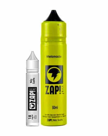 Melonade eliquid by Zap is better than lemonade, it's Melonade! The luscious blend of honeydew melon and thirst-quenching lemonade titillates your taste-buds and satisfies your senses.  Melonade features a 70% VG ratio which works best with sub-ohm tanks, producing clouds and flavour. Available in a 50ml 0mg short fill with room for one 18mg nicotine shot to create a 3mg, 60ml e-liquid. London Vape House