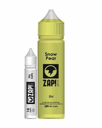 Snow Pear eliquid by Zap is a ferocious snowstorm rage within the sweet Asian pear, just plucked from the mountains of China!.  Snow Pear features a 70% VG ratio which works best with sub-ohm tanks, producing clouds and flavour. Available in a 50ml 0mg short fill with room for one 18mg nicotine shot to create a 3mg, 60ml e-liquid. London Vape House