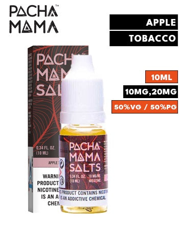 Apple Tobacco Nic Salt eLiquid by Pacha Mama - London Vape House
