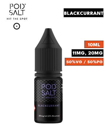Blackcurrant Nic Salt E Liquid by Pod Salt Core - London Vape House