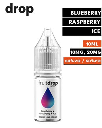 Blueberry + Raspberry + Ice Nic Salt Fruit Drop 10ml - London Vape House