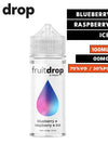 Blueberry + Raspberry + Ice eLiquid by Fruit Drop 100ml - London Vape House