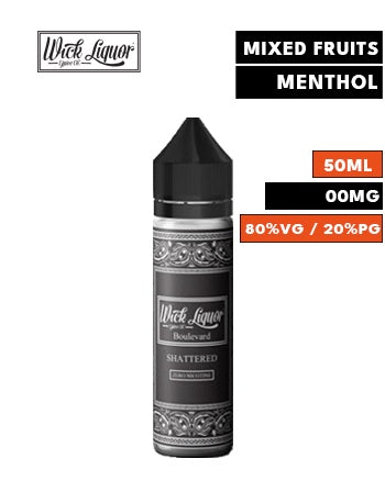 Boulevard Shattered Shortfill eLiquid by Wick Liquor 50ml - London Vape House