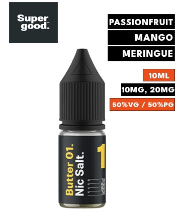 Butter 01 Nic Salt eLiquid by Supergood - London Vape House