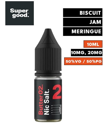Butter 02 Nic Salt eLiquid by Supergood London Vape House Butter 02 Nic Salt eLiquid by Supergood London Vape House