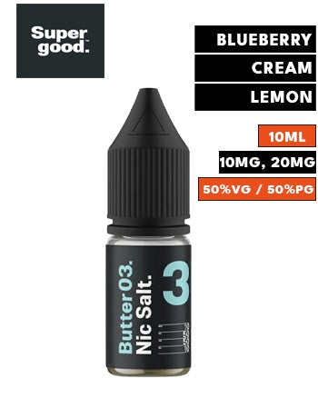 Butter 03 Nic Salt eLiquid by Supergood London Vape House Butter 03 Nic Salt eLiquid by Supergood London Vape House