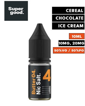 Butter 04 Nic Salt eLiquid by Supergood - London Vape House