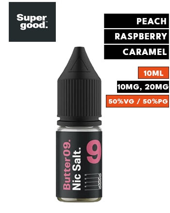 Butter 09 Nic Salt eLiquid by Supergood London Vape House Butter 09 Nic Salt eLiquid by Supergood London Vape House