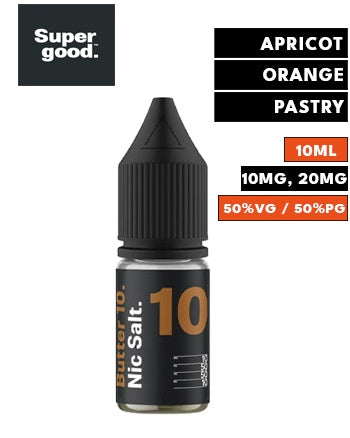 Butter 10 Nic Salt eLiquid by Supergood London Vape House Butter 10 Nic Salt eLiquid by Supergood London Vape House
