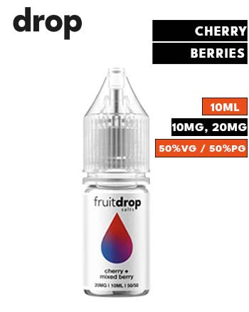 Cherry + Mixed Berry Nic Salt Fruit Drop 10ml - London Vape House