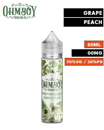 Sweetwater Grape & White Peach Shortfill eLiquid by Ohm Boy Volume II 50ml - London Vape House