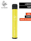 The Lemon Tart Elf Bar 600 Disposable Vape Device kit is a simple vape kit that easily outlasts 20 cigarettes and expects roughly 600 puffs per bar!   The Elf Bar Vape is a small vape device designed for portable on-the-go vaping and delivering you 20mg of Nicotine Salt with it's 550mAh Battery. The Elf Bar has a stylish design with a rubberised and robust finish.