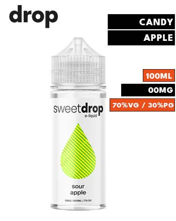 Sour Apple eLiquid by Sweet Drop 100ml London Vape House Sour Apple eLiquid by Sweet Drop 100ml London Vape House